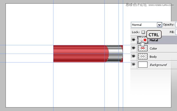 Photoshop绘制一个超级闪亮的铅笔图标