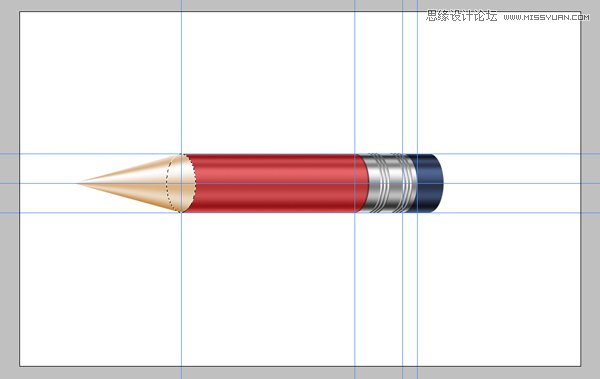 Photoshop绘制一个超级闪亮的铅笔图标