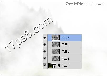 Photoshop制作朦胧效果的森林雾气效果