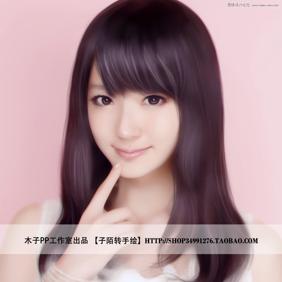 Photoshop给清纯MM头像照片转手绘教程