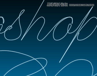 Photoshop制作梦幻高光流线花体艺术字