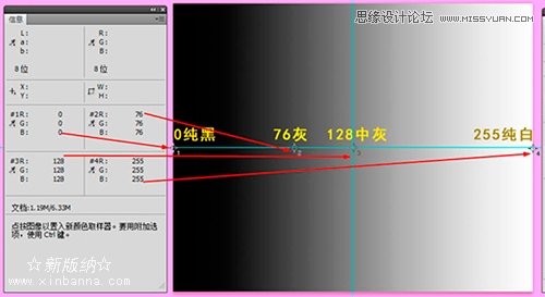 Photoshop正确认识混合颜色带的色阶参数