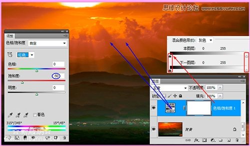 Photoshop正确认识混合颜色带的色阶参数