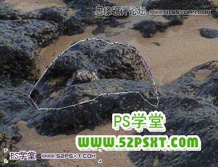 Photoshop合成海边古船下神秘的鱼美人