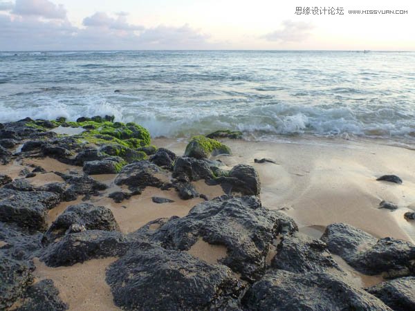 Photoshop合成海边古船下神秘的鱼美人