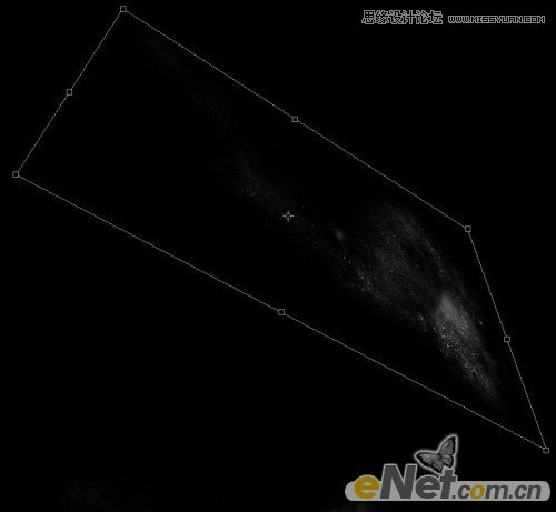 Photoshop绘制炫彩光线背景的美女海报