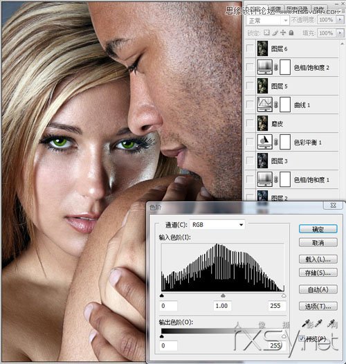 Photoshop调出人像照片暗色金属质感效果