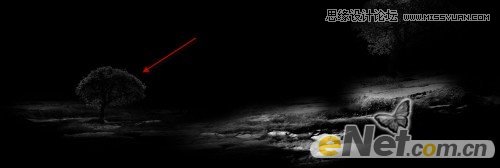 Photoshop合成月光下落寞的美女梦幻场景效果