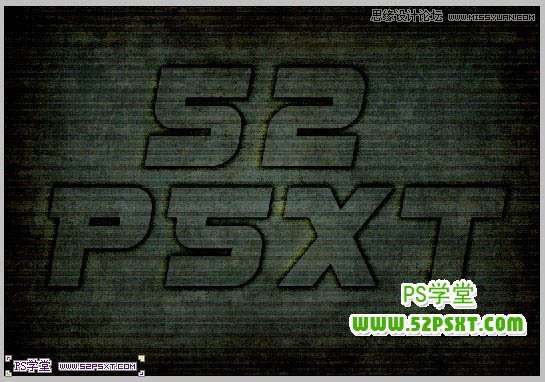 Photoshop制作蛇皮纹理金属字教程
