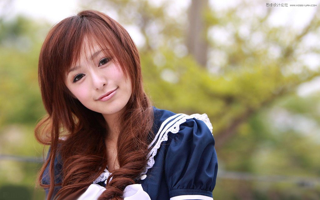 Photoshop调出唯美效果的甜美女孩教程