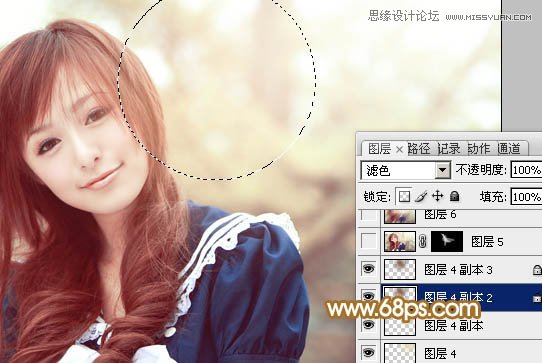 Photoshop调出唯美效果的甜美女孩教程