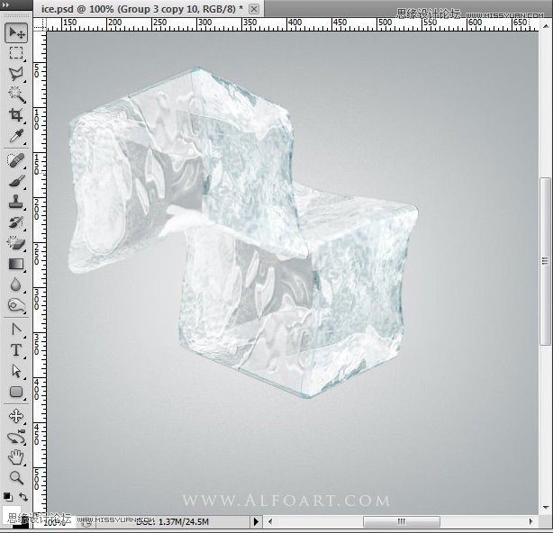 Photoshop使用3D功能制作逼真的冰冻樱桃效果