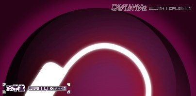 Photoshop制作紫色高光效果的音乐耳机图标