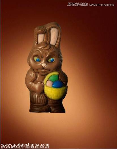 Photoshop合成巧克力色泥娃娃场景教程