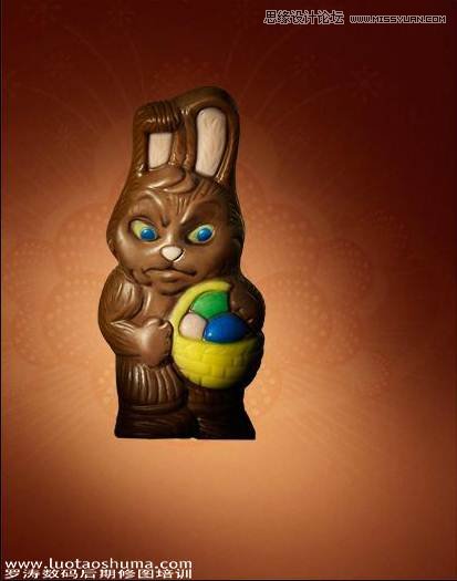 Photoshop合成巧克力色泥娃娃场景教程