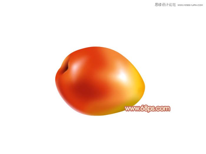 Photoshop制作漂亮逼真的红梨教程