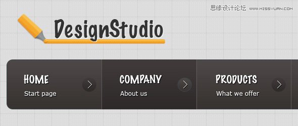 Photoshop设计国外心形网页设计模板教程