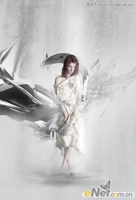 Photoshop设计高光抽象美女海报教程