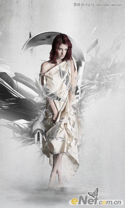 Photoshop设计高光抽象美女海报教程