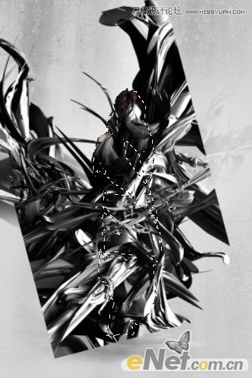 Photoshop设计高光抽象美女海报教程