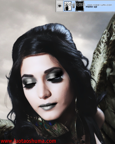 Photoshop合成手拿苹果的堕落天使教程