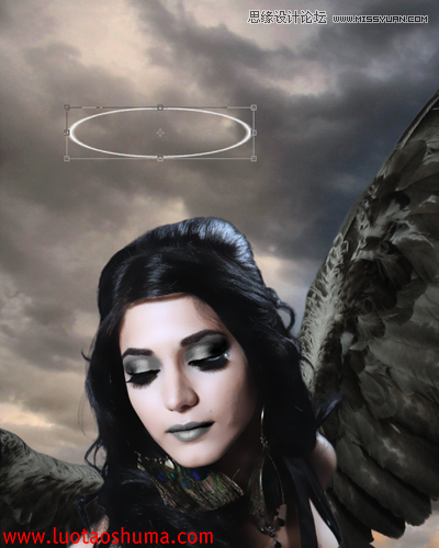 Photoshop合成手拿苹果的堕落天使教程