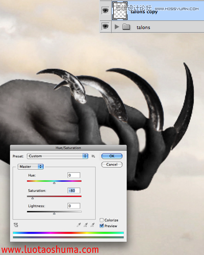 Photoshop合成手拿苹果的堕落天使教程