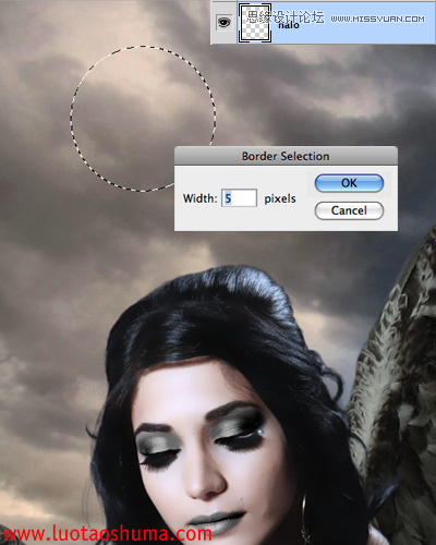 Photoshop合成手拿苹果的堕落天使教程