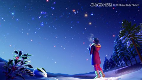 Photoshop制作满天繁星闪烁动画教程