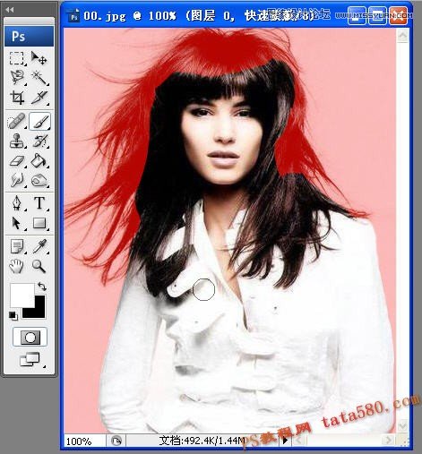 Photoshop解析美女头发的抠图方法选择技巧