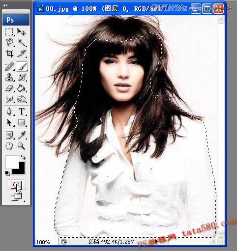 Photoshop解析美女头发的抠图方法选择技巧