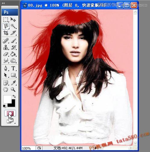 Photoshop解析美女头发的抠图方法选择技巧