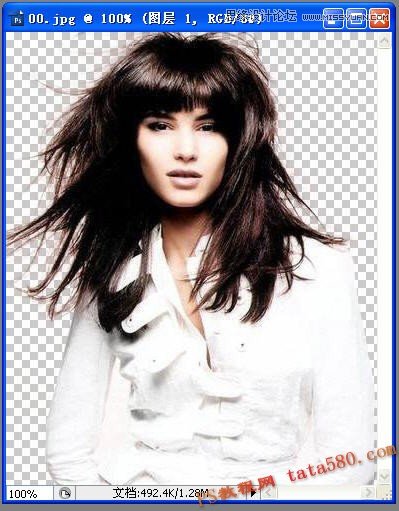 Photoshop解析美女头发的抠图方法选择技巧