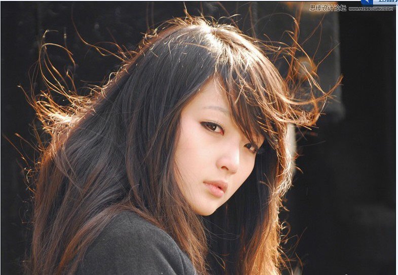 Photoshop使用通道抠出复杂的美女头发教程