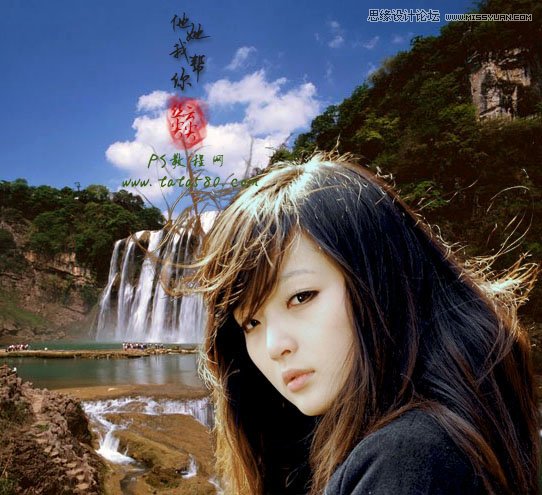 Photoshop使用通道抠出复杂的美女头发教程