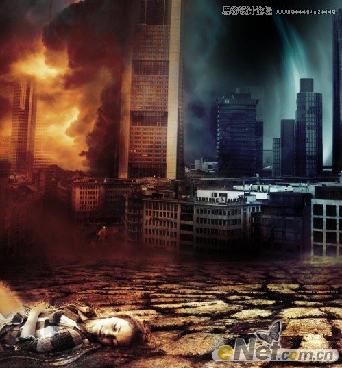 Photoshop合成电影中世界末日城市场景教程