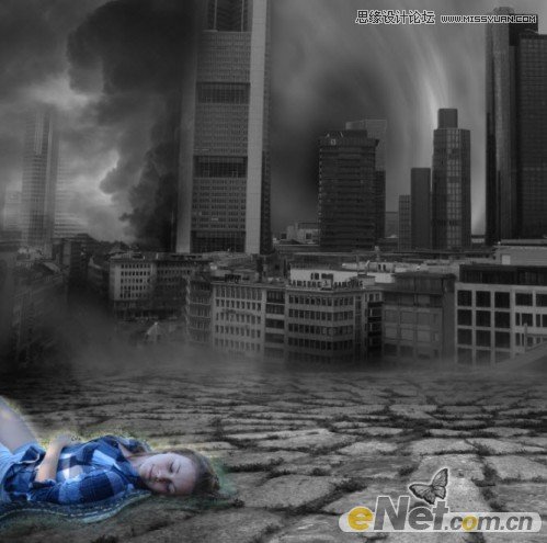 Photoshop合成电影中世界末日城市场景教程