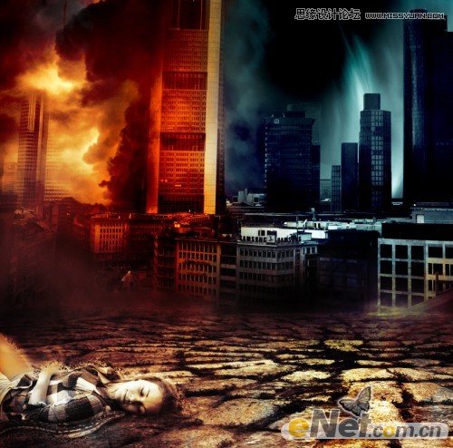 Photoshop合成电影中世界末日城市场景教程