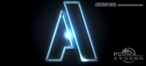 Photoshop制作滑动效果的霓虹字动画教程