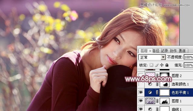 Photoshop调出清纯美女照片唯美色调