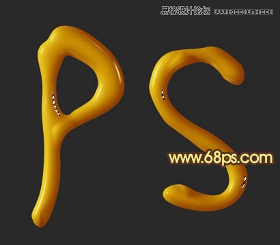 Photoshop制作质感的橙色塑胶立体字教程