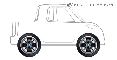Photoshop绘制Little Truck质感小皮卡车图标教程