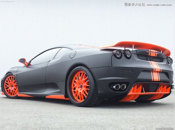 Photoshop设计火焰效果的超酷汽车