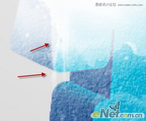 Photoshop制作暴风雪中的立体字特效