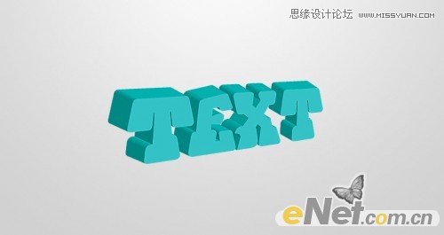 Photoshop制作暴风雪中的立体字特效
