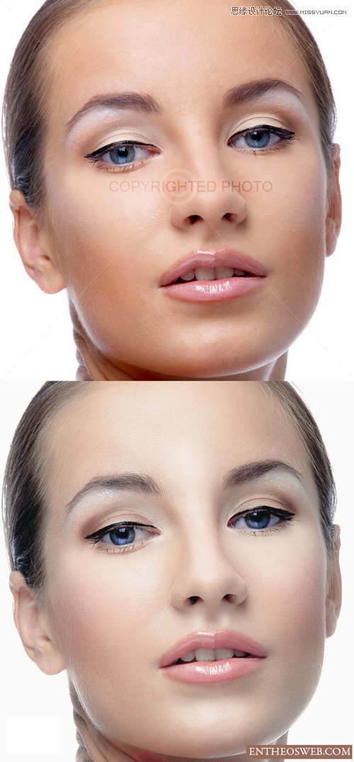 Photoshop调出人像高品质精致的肤色效果