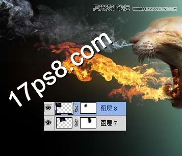 Photoshop合成生化异形喷火猫教程