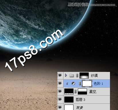 Photoshop合成超自然孤独场景教程