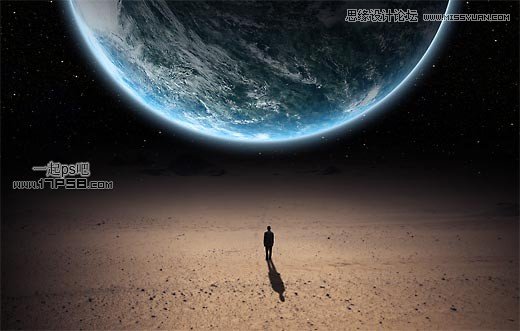 Photoshop合成超自然孤独场景教程
