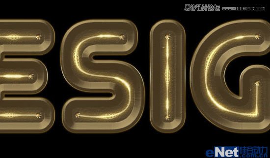 Photoshop制作漂亮的发光灯泡字教程